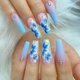 thumbnail image 1 of Uñas postizas extraíbles con pegamento, uñas de Ballet con diseños, degradado, marrón brillante, prensa en uñas, ataúd, purpurina, 24 piezas, 1 of 4