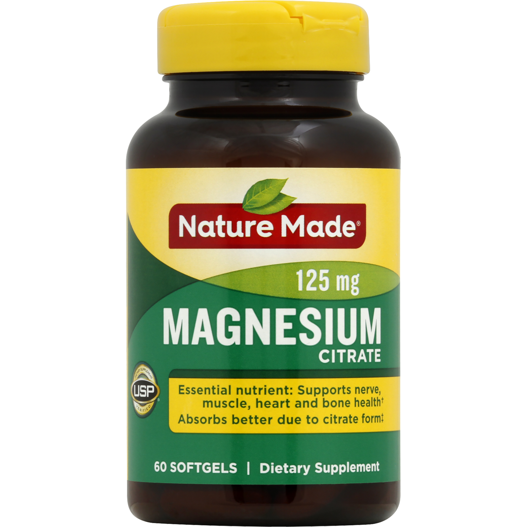 Nature Made Magnesium Citrate Liquid Softgels - 60 CT - Walmart.com