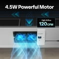 thumbnail image 2 of SPECSTAR Quiet Register Booster Fan 6'' x 10'' with Intelligent Thermostat 10-Speed Remote Control, Heating Cooling AC Vent Booster Fan, Smart Register Vent for Room Floor Wall, White, 2 of 7
