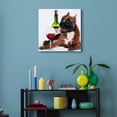 thumbnail image 6 of Empire Art Direct Happy Hour Frameless Free Floating Tempered Glass Panel Graphic Dog Wall Art, 20" x 20", Ready to Hang, 6 of 9