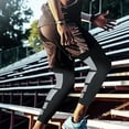 thumbnail image 3 of UOYOTT High-Performance Compression Leggings with Knee Support Breathable Polyester for Sports, 3 of 7