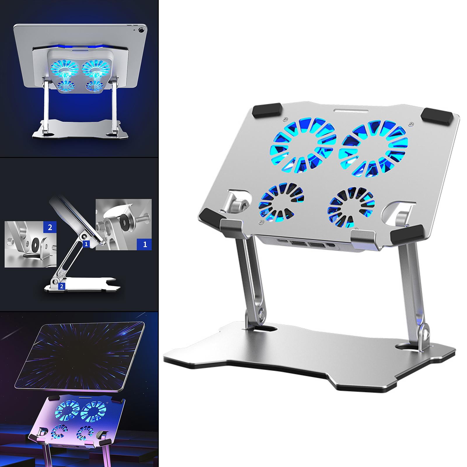Foldable Laptop Cooling Fan, for Laptops Up to 17.3" Portable Adjustable Computer Riser for for Table Desk