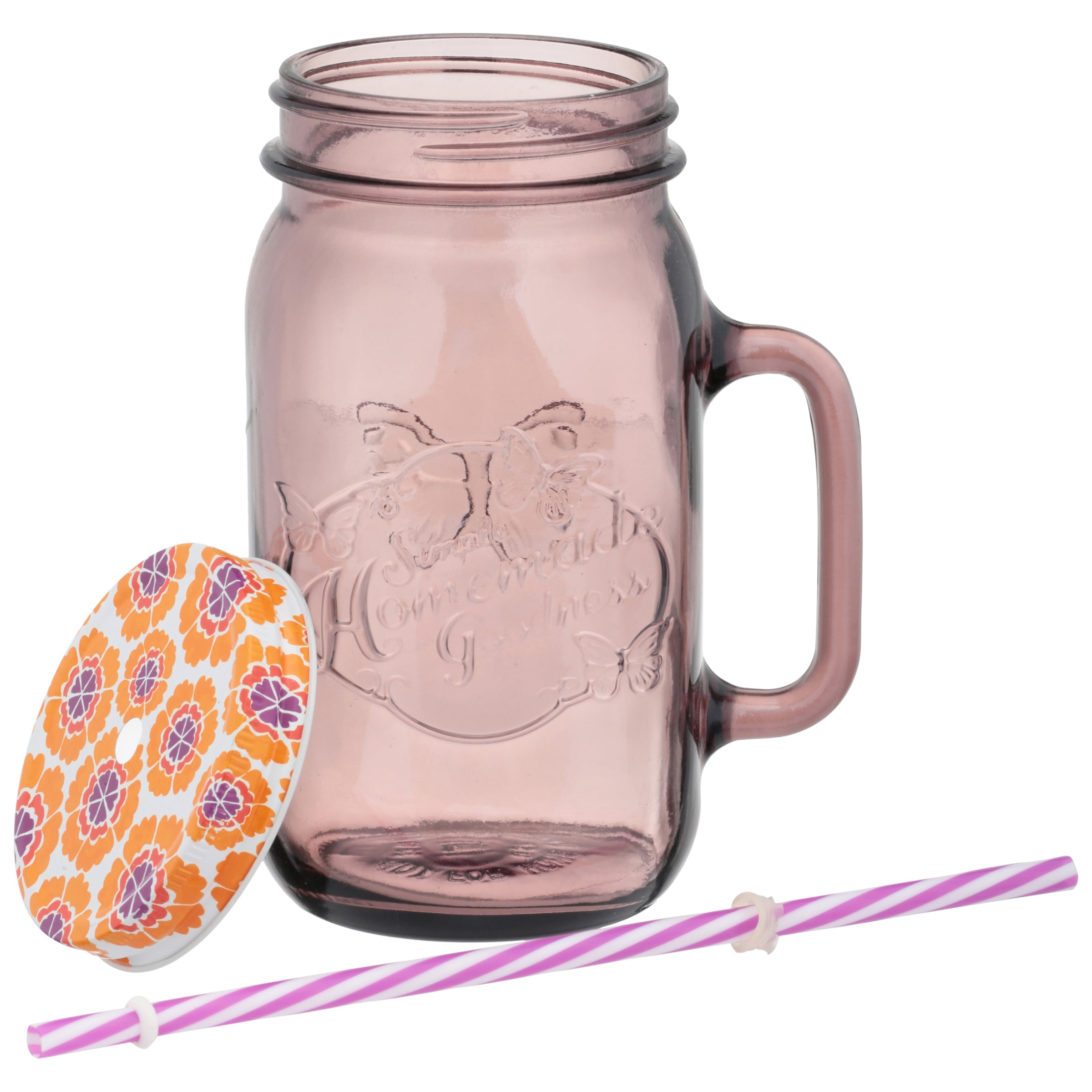 The Pioneer Woman Pw 4pk Rose Mason Jar 