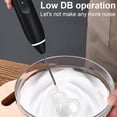 thumbnail image 4 of Milk Frother Rechargeable 3-Speeds Egg Beater Drink Mixer with 2 Detachable Stainless Steel Whisk-Heads Handheld Foam Maker, 4 of 9