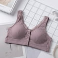 thumbnail image 3 of fatyb Everyday Bras for Women Plus Size Front Closure Bras No Underwire Full Coverage Womens Push up Bras, 3 of 4