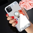 thumbnail image 4 of for iPhone 11 Pro Diamond Glitter Case Mirror Makeup Cute for Girls Women Protective Cover with Bling Crystal Rhinestone Ring Holder Finger Grip Stand Kickstand Case for iPhone 11 Pro Silver, 4 of 10