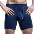 thumbnail image 1 of 4 Pack Men's Underwear Boxer Briefs Ice Silk Breathable Thin Comfortable Panties, 1 of 5
