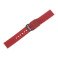 thumbnail image 3 of Uxcell Silicone Watch Band Quick Release Soft Rubber Watch Strap Dark Red/Black 24mm, 3 of 7