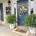 thumbnail image 3 of 20" Spring Summer Wreath, Buffalo Plaid Year Round Wreath for Front Door, Farmhouse Magnolia Porch Decoration, Indoor and Outdoor All Season, 3 of 7