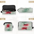 thumbnail image 5 of Hair Tools Storage with Heat Resistant Mat- Greenish-blue Silk Printed Curling Iron Travel Bag/Flat Iron Case for Women, 5 of 8