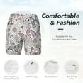 thumbnail image 4 of Kdxio Vintage Butterflies Print Men'S Swim Trunks With Compression Liner 7 Inch Inseam Quick Dry Swim Shorts, 4 of 7