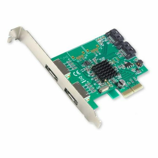 PCIe x2 Interface Version 2.0 4-Port - 2x Internal 2x External - SATA ...