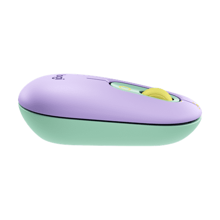 Logitech - POP Mouse Bluetooth Optical Ambidextrous Mouse with Customizable Emojis - Daydream Purple (Mint)