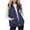 Navy, variant on Women's Stand Collar Sleeveless Vest, Quilted Zip Up Vest, Lightweight Puffer Vest, Warm Winter Vest Top, Casual Outerwear Vest, Pocket Detail Sleeveless Jacket Blackish Green