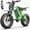green, variant on Bluvall 2500Wh Dual Hydraulic Brake Ebike for Adults -2500W Peak 52V Electric Bike 35 MPH,Up to 80 Miles,20" Fat Tire Full Suspension Electric Bicycle for Snow Off-Road Mountain E-Bike