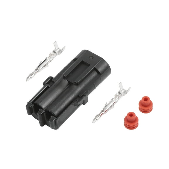 Unique Bargains 2 Pin Car Electrical Wire Connector Plug Kits Waterproof for Car Boat RV 1 Set
