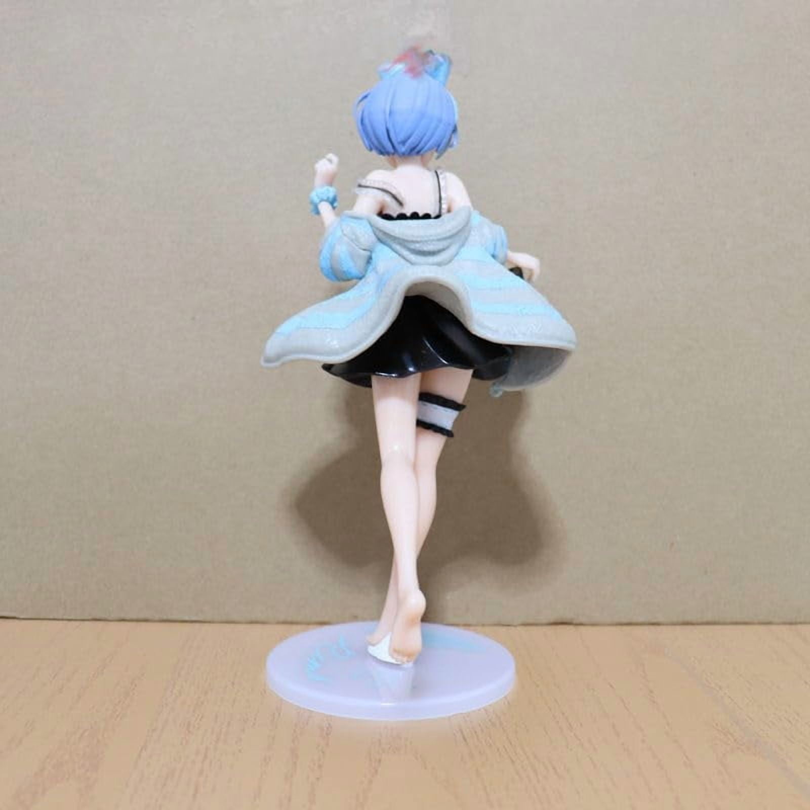 Newly Rem Figure Standing Black Nightdress Rem Action Figures 18cm/7.1inch PVC Characters Handicrafts Souvenirs for Anime Fans Gifts