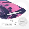 thumbnail image 3 of Lsque Hawaiian Beach Dolphin Pattern Pillow Case – Soft & Cozy Throw Pillow Cover, Hypoallergenic Cushion Case for Sleeping Women with Envelope Closure-14"x20", 3 of 6