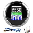 thumbnail image 1 of Garosa Gauge Display Inductive Tachometer Multifunction Gauge 85mm RPM Temp Oil Pressure Fuel Level Meter For Car Outboard Motorcycle, 1 of 8