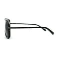 thumbnail image 4 of Mens Large Double Bridge Racer Rectangle Sunglasses Gunmetal Black Green, 4 of 4