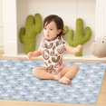 thumbnail image 4 of FitBest Extra Large Padded Play Mat Blue Reversible Foldable Waterproof Baby Crawling Mat For Infant, 4 of 11