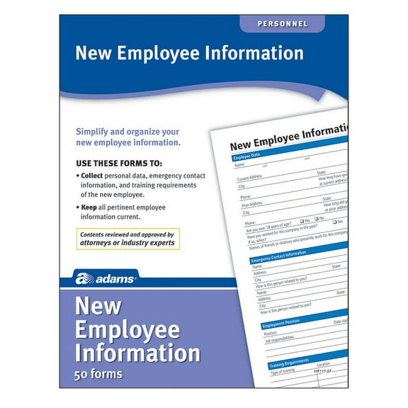 New Employee Information Made E-Z HR117