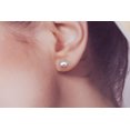 thumbnail image 6 of ELBLUVF 925 Sterling Silver White Gold Plated Light Purple 9mm Freshwater Cultured Pearl Stud Earrings For Women, 6 of 8