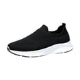 thumbnail image 3 of Domzle Men's Ultra Smooth Step Slip-in Sneakers Comfortable, Non-Slip, Memory Foam,Fit for Daily Walking White, 3 of 6