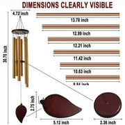 Wind Chimes, Wind Chimes for Outdoors, Wind Chime Decor for Garden, Great Memorial Gifts (30inches)