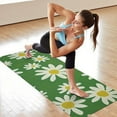 thumbnail image 6 of Green Daisy Flower Yellow Centers Pattern Hot Yoga Mat Towel Non Slip for Hot Yoga - Quick-Drying Yoga Mat Cover with 4 Corner Pockets with Travel Bag - Hot Yoga Towel Non Slip 70"x26", 6 of 6