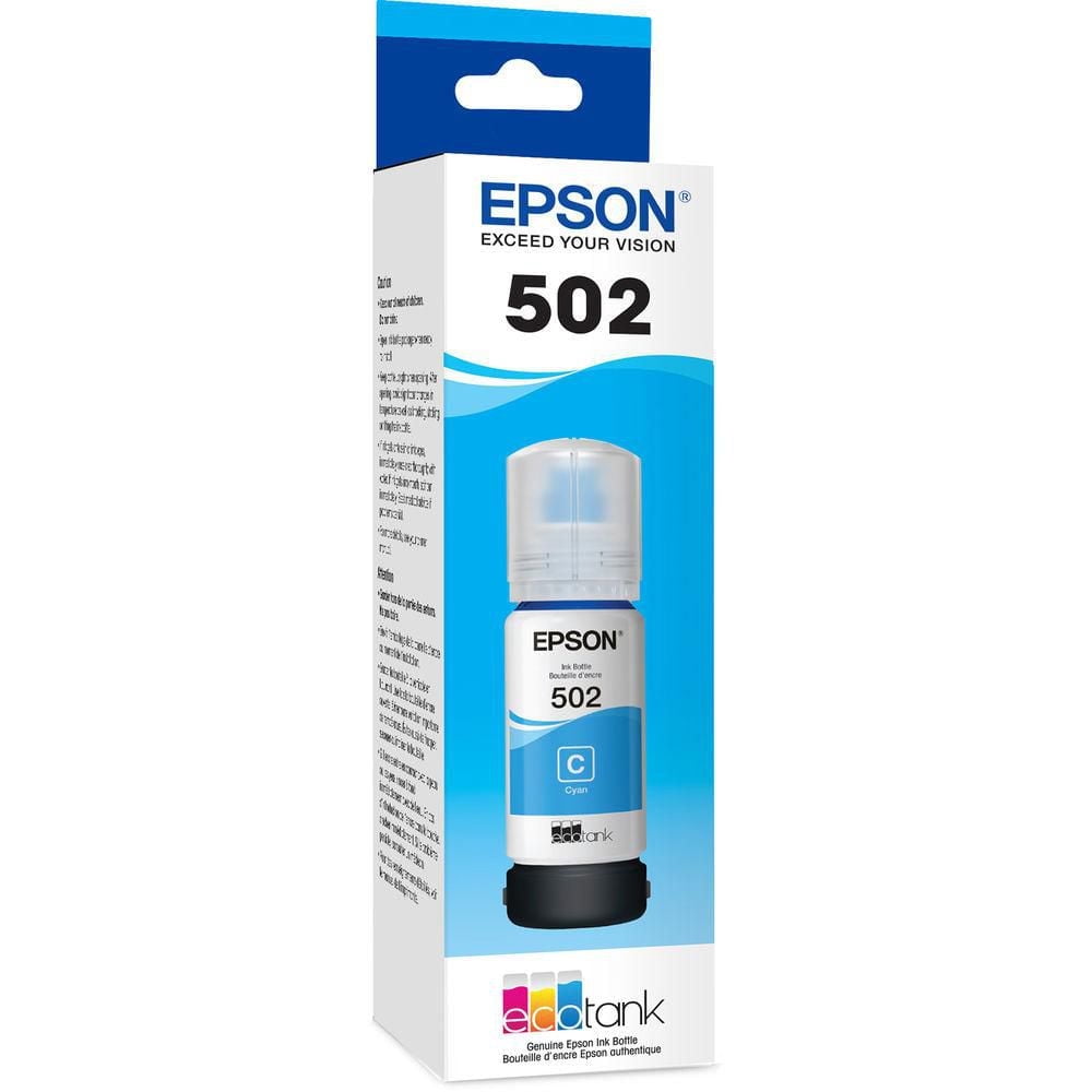 Epson T502 Dye Ink Bottle with Sensormatic
