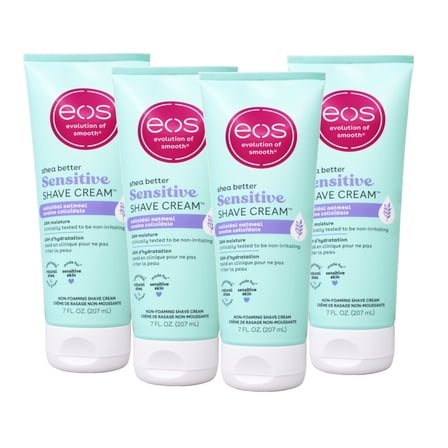 eos Shea Better Shave Cream Sensitive Skin Colloidal Oatmeal 7 fl oz Pack of 4