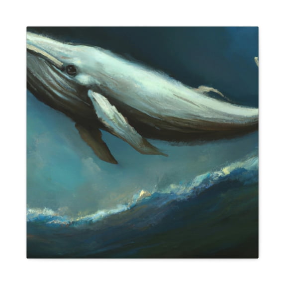 Whale on a Wave - Canvas