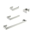 thumbnail image 2 of Interbath 4-Piece Bath Hardware Set with Towel Bar, Robe hook, Toilet Paper Holder and hand towel holder Chrome Chrome Finish, 2 of 5