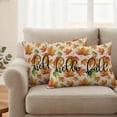 thumbnail image 2 of Fall Orange Maple Outdoor Waterproof Pillow Covers, Thanksgiving Autumn Leaves Retro Beige Decorative Rectangle Throw Pillowcase Sofa Cushion Sham for Patio/Couch/Chair, 20"x12" 2 Pack, 2 of 8