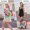 thumbnail image 6 of Large Capacity Tote Bag,Colorful Rainbow Tie Dye Spiral Pattern Handbag Fashion Luxury Tote Bag,15.7"x13"x 5.1" Inches,Laptop Compatible, 6 of 6