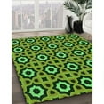 thumbnail image 3 of Ahgly Company Machine Washable Indoor Round Transitional Green Area Rugs, 5' Round, 3 of 7