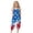 Sky Blue, variant on Splozh Toddler Girl 1-10 Years 4th of July Outfit Baby Girl American Flag Romper Jumsuit Cute Summer Clothes,Dark Blue,9-10 Years