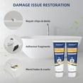 thumbnail image 6 of Tub Repair Kit White, Fiberglass Shower tub and Porcelain Sink Repair Kit, Acrylic, Enamel, Ceramics Tile Toilet and Shower Bath Repair Kit, Repair Cracks, Fragments, Holes and pits, 6 of 6
