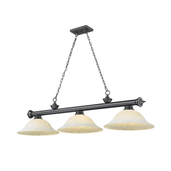 3 Light Billiard In Traditional And Classical Style-14 Inches Tall And 14 Inches Wide Z-Lite 2306-3Bp-Wm16