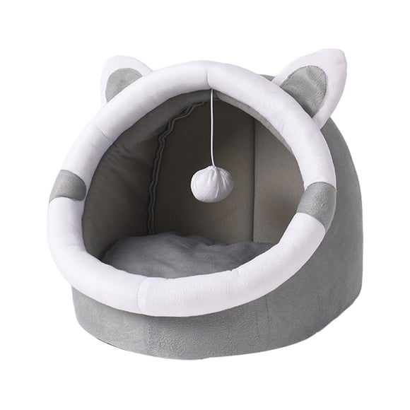 1Pack Cozy Hideaway Pet Bed Cotton Grey Indoor Use for Pets