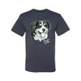 thumbnail image 2 of Border Collie Dog Lover Pet Owner Animal Lover Graphic T-Shirt, Vintage Heather Navy, Large, 2 of 4