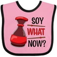 thumbnail image 3 of Inktastic Soy What Now? - soy sauce pun Boys or Girls Baby Bib, 3 of 4