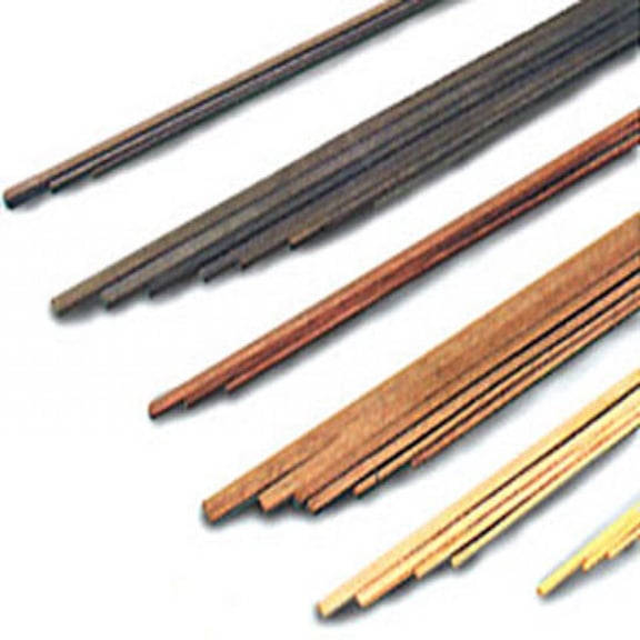 Model Shipways Walnut Wood Strips 6x6x500mm 4 Pack