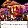 thumbnail image 4 of Luces de Navidad KNONEW 123 m 1000 LED Multicolor, 4 of 7