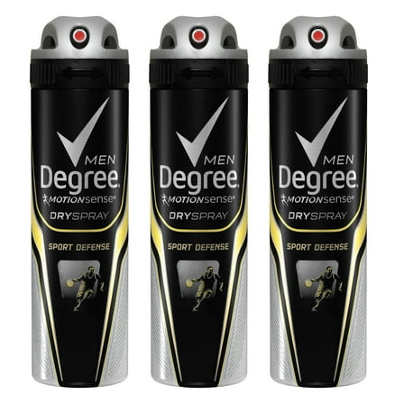 Degree Men MotionSense Antiperspirant Deodorant Dry Spray Sport Defense 3.8 oz, 3 count