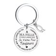 thumbnail image 2 of Porte-clés en Acier Inoxydable 26 Lettres 3X3Cm, 2 of 8