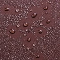 thumbnail image 5 of Soft 100% Microfiber Polyester Fabric Shower Curtain - Decorative Embossed Pattern Texture - for Bathroom Showers and Bathtubs - Machine Washable - 72" x 84" , Chocolate Brown, 5 of 5