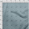 thumbnail image 3 of oneOone Polyester Spandex Grayish Blue Fabric Floral Sewing Craft Projects Fabric Prints By Yard 56 Inch Wide, 3 of 4