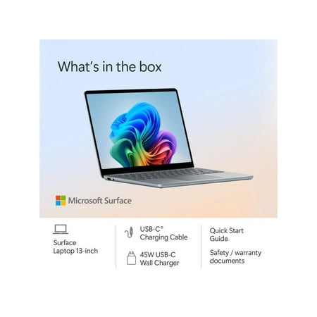 Microsoft - Surface Laptop - Copilot+ PC - 13" Touch-Screen - Snapdragon X Plus - 16GB - 512GB SSD (Latest Model) - Ocean